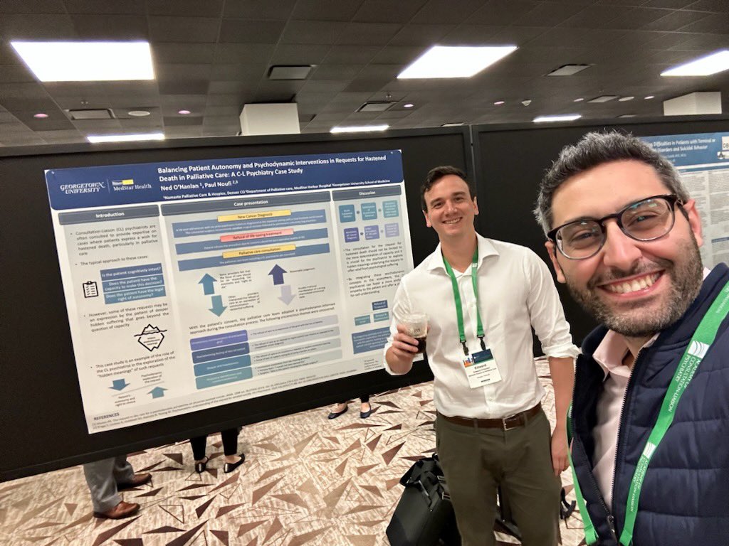 Happy to show off last years sw fellow Ned Ohanlan presenting his poster at #aclp23 with faculty mentor Paul Noufi!