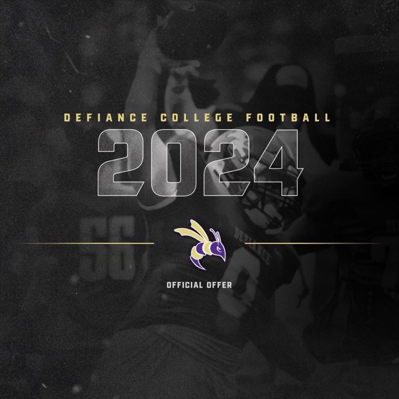 After a Great Talk with <a href="/CoachD_Bled/">Devin Bledsoe</a> I’m extremely Blessed to Receive my 2nd offer from Defiance College 🟣🟡
#Goyellowjackets
<a href="/coachmack219/">James McCormack</a>