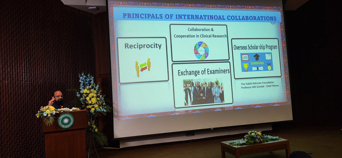 'Leading collaborative care' iMEDCON2023. Excellent talk by Chief Guest President CPSP @gondal1962 on CPSP updates and collaboration. @AKUGlobal @AdilHaiderMD @ZainabASamad @mehmood69289152 @drayshaalmas @zainmushtaq194 @faheemshaikh @ainan_arshad