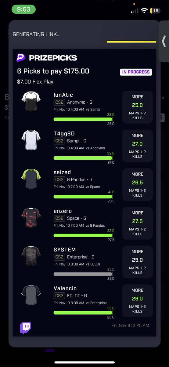 So We Came Back Strong This Morning With A Wake N Cash 💥💰. More To Come And Join My Discord If You Want To Eat. #sportsbettingpicks #GamblingsTwitter #prizepickcsgo #prizepicklocks #SportsGambling #DaDopeBoy #CS2