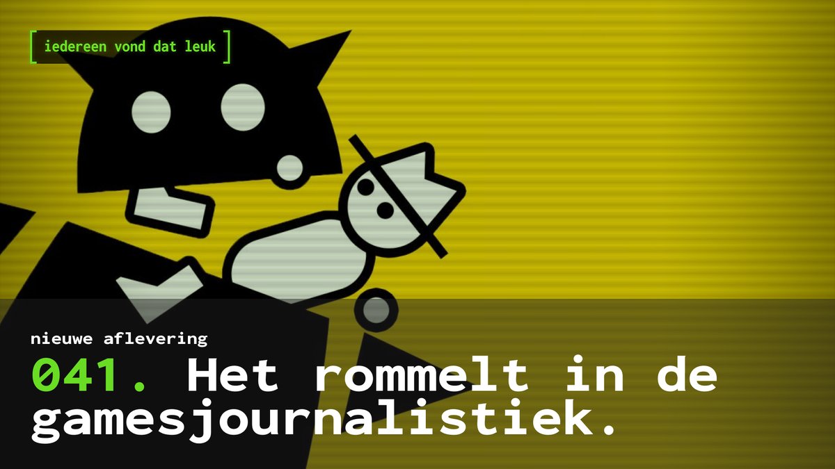 🎙️Nieuwe aflevering 🎙️ 041. Het rommelt in de gamesjournalistiek. 🖊️ Maar daar komen ook mooie dingen uit, zo concluderen <a href="/TomKauw/">Tom Kauwenberg</a>, @kevvr en <a href="/RobertZomers/">Robert Zomers</a>.

Luister nu:
💻 pxlv.lt/ivdl-041
🎧 pxlv.lt/ivdl-041-sp
🍏 pxlv.lt/ivdl-041-ap