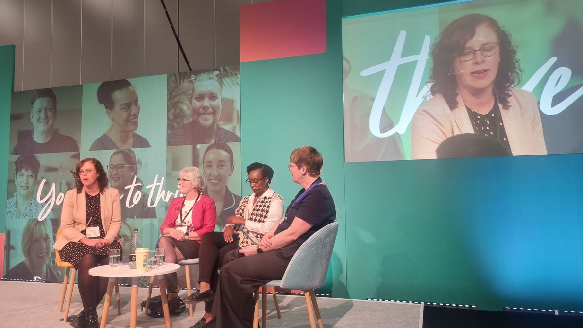 Loving the inspiring careers in nursing panel @MrsBosanquet @LucyHGillespie @CrystalOldman let's get more student #nurses in the community to experience the joys of #socialcare We are an incredibly skilled workforce! #NursingLiveUK #patientcenteredcare @SCNACs @St_Monica_Trust