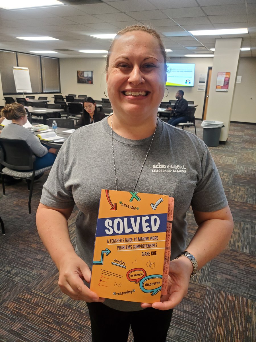 This @ECISD_Bil_ESL Coordinator made my day when, during our break, she pulled out #Solved and later told me an inspirational student outcome. Thank you, so much for making a difference. @Seidlitz_Ed