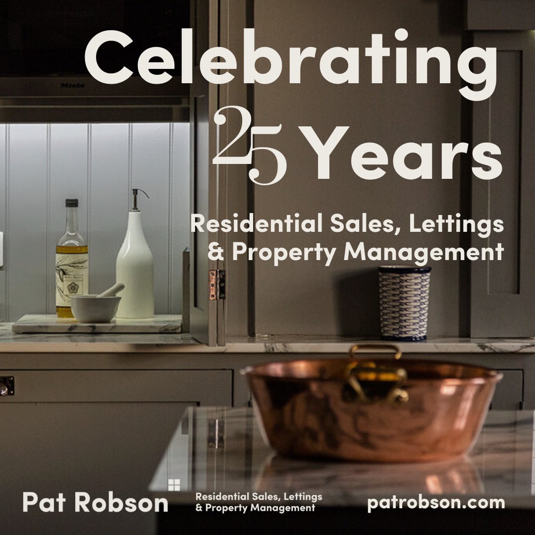 We are delighted to be celebrating 25 Years of Pat Robson &amp; Co. this year and we invite you to celebrate with us. 

To find out more about our Residential Sales Service or Landlord Services, visit patrobson.com