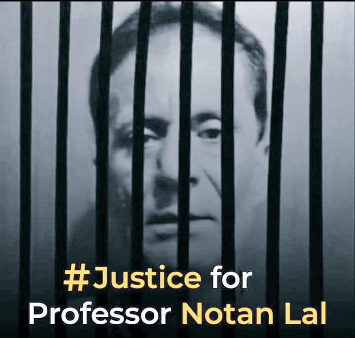 suchdev_muskan's tweet photo. Justice delayed is justice denied. #ReleaseProfNotanLal - a school principal falsely accused of blasphemy.Five years behind bars, facing prolonged adjournments. Let's stand for a fair trial and justice. Everyone deserves protection of their fundamental rights. https://t.co/30Y61ST49j