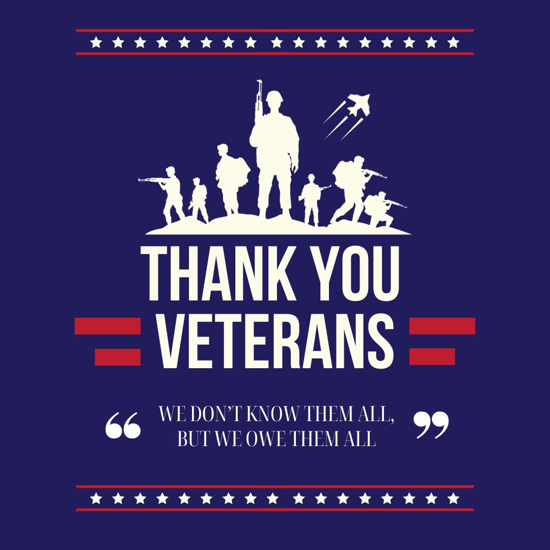 AFRLifeBenefits's tweet image. On Veterans Day, we honor and thank all veterans for their service and sacrifice.
#HappyVeteransDay #AFRInsurance