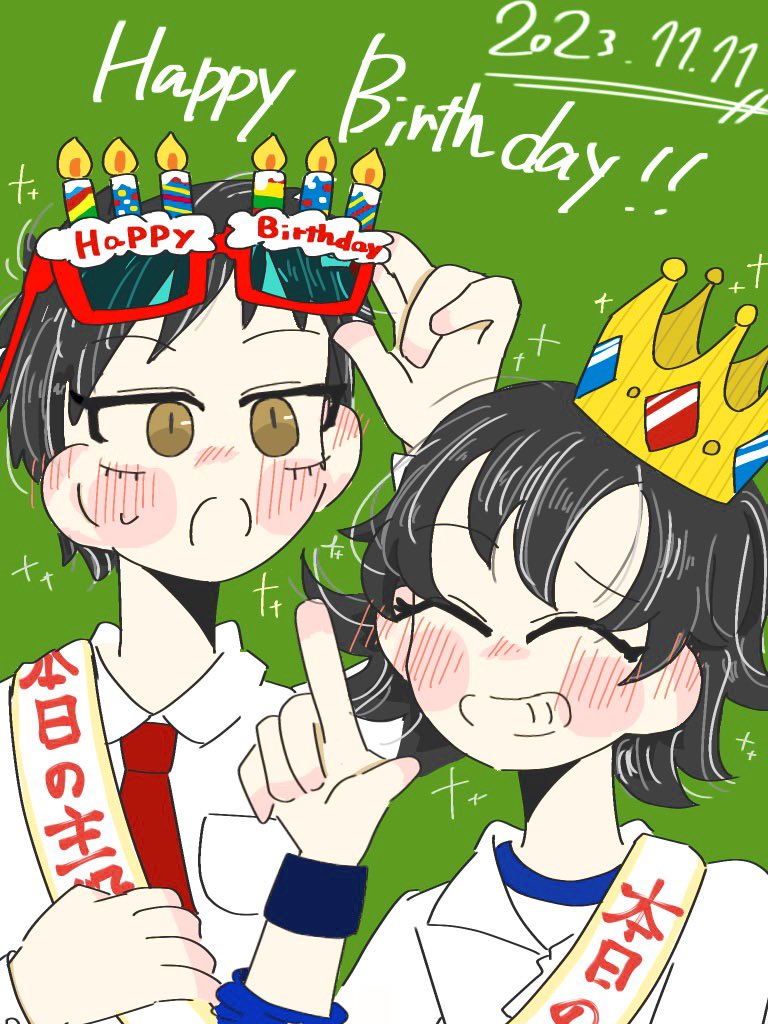 sagawa_yoriko's tweet photo. 誕生日おめでとう！
　#藤崎佑助生誕祭2023
　#椿佐介生誕祭2023 https://t.co/uHHSqKA7Jq