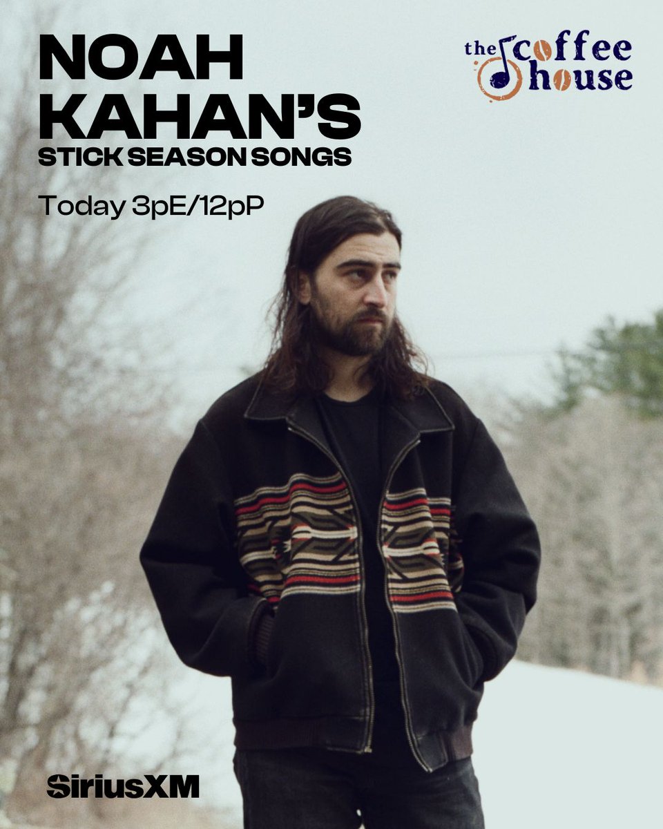 Coffee House (@sxmcoffeehouse) on Twitter photo It's Stick Season, and who better than <a href="/NoahKahan/">Noah Kahan</a> to guide us through? Noah takes over The Coffee House TODAY to share his own music + inspirations, including his brand new duet with <a href="/Hozier/">Hozier</a>! Ch. 17 3pET, or listen right now in the <a href="/SIRIUSXM/">SiriusXM</a> app ➡️ siriusxm.us/NoahKahanTCH It's Stick Season, and who better than <a href="/NoahKahan/">Noah Kahan</a> to guide us through? Noah takes over The Coffee House TODAY to share his own music + inspirations, including his brand new duet with <a href="/Hozier/">Hozier</a>! Ch. 17 3pET, or listen right now in the <a href="/SIRIUSXM/">SiriusXM</a> app ➡️ siriusxm.us/NoahKahanTCH