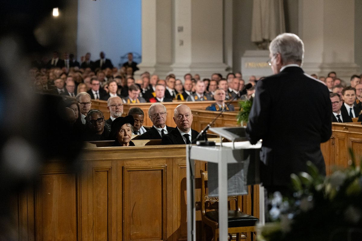 The state funeral of former President of Finland Martti Ahtisaari was held in Helsinki on Friday 10 November.

Ahtisaari was a teacher, diplomat, head of state and Nobel Peace Prize laureate. We are thankful for his work to build a better world and a better Finland.