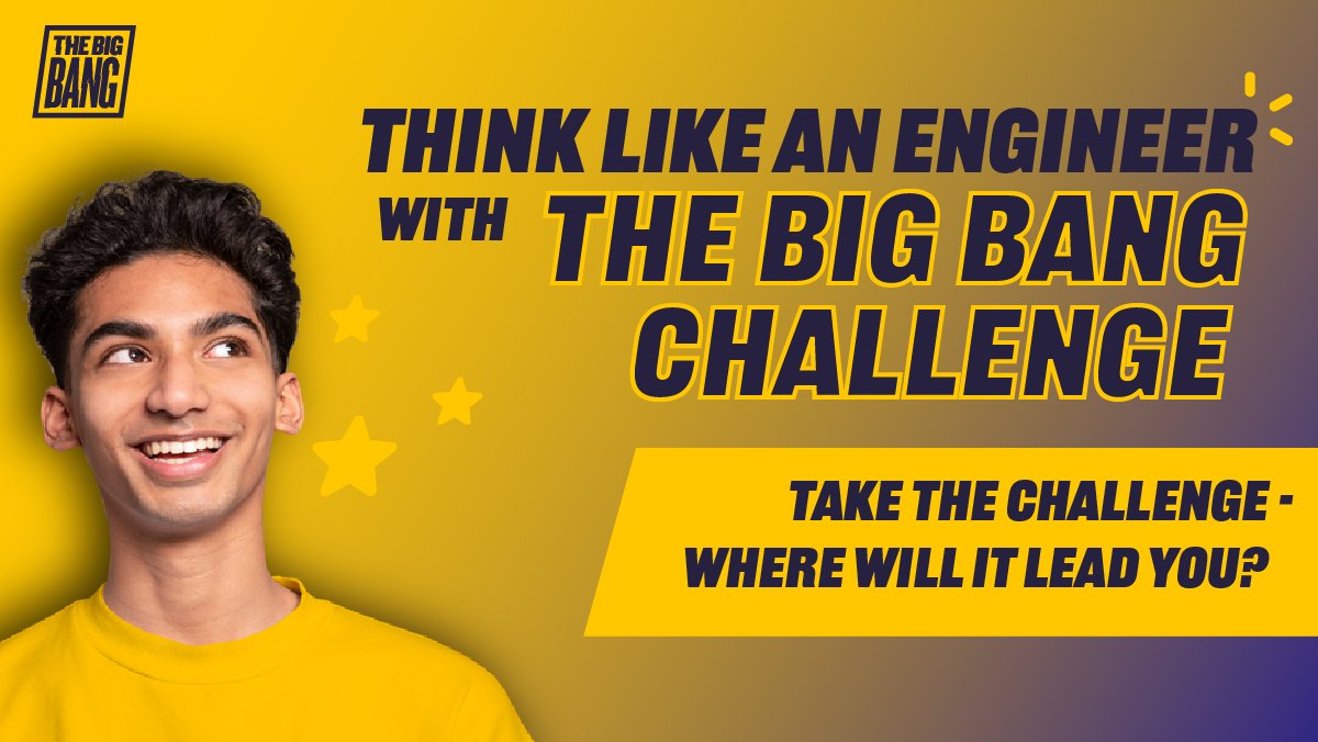 Can you think like an engineer? @teweekuk #TEWeek23

Build your own STEM project and get step-by-step help to think like a STEM professional with the Big Bang Challenge. #BigBangCompetition

Find out more: bit.ly/3srB3oo