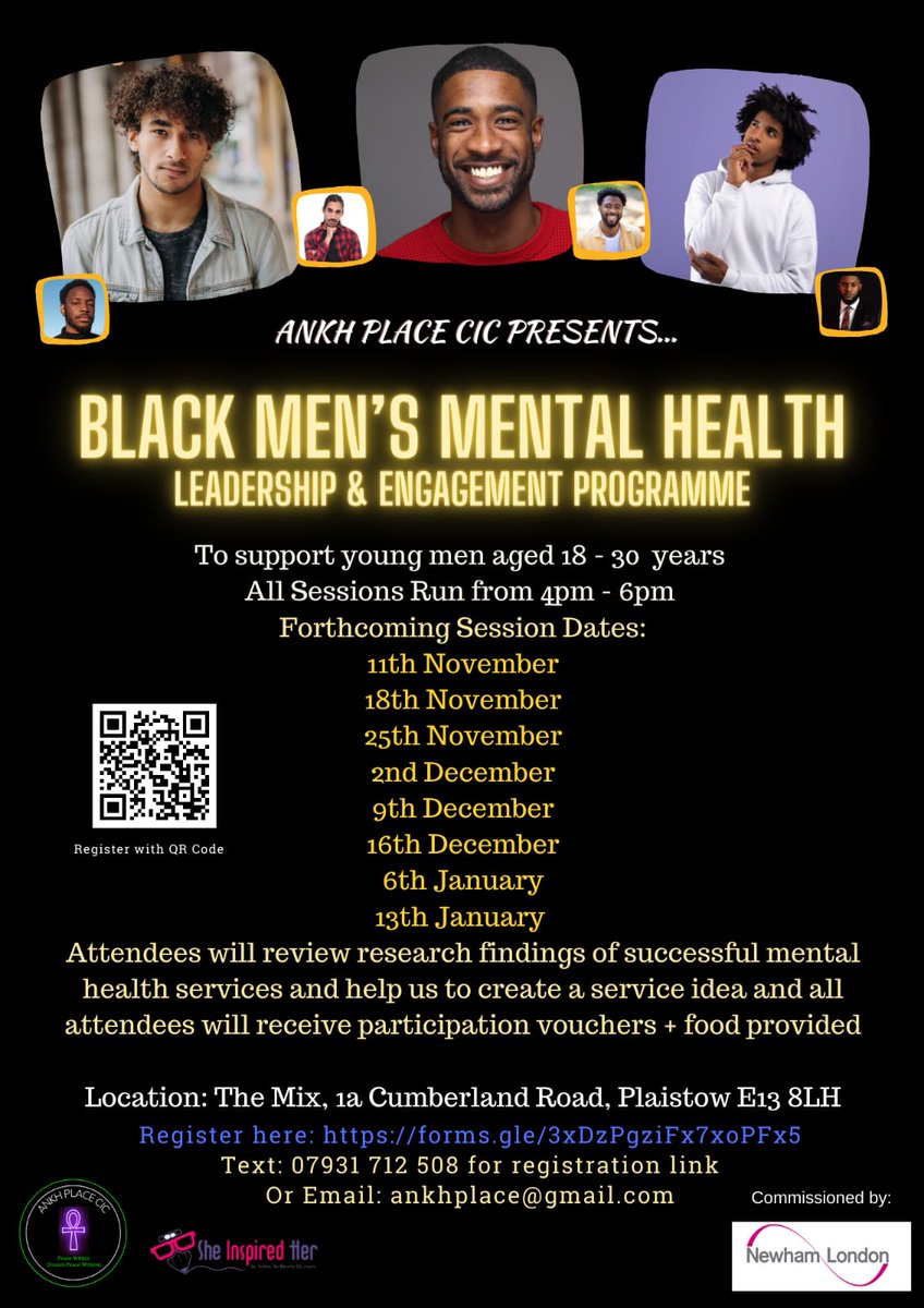 Regrouping tomorrow as leaders to design a new service for Black Men, that will get commissioned through LBN Public Health, to then test and improve
<a href="/ANKHEmpress/">Mavis Wenham</a>
#LeadershipDevelopment #MentalHealthMatters #Men #black #InnovationUnleashed #creativity #Newham