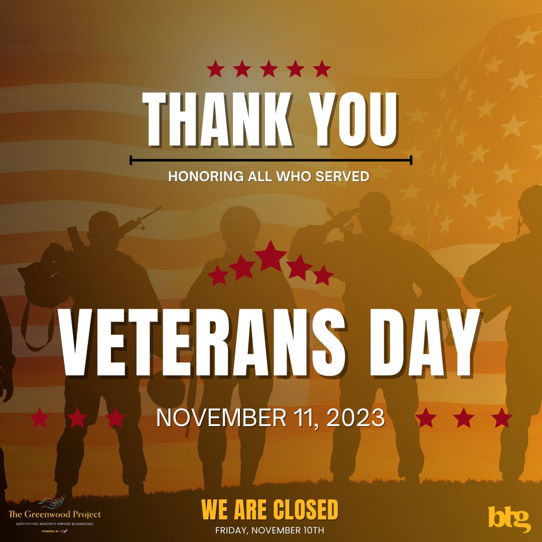 Honoring all who served. #VetransDay2023 

#VeteransDay2023 #ThankYouVeterans #HonorOurHeroes #btg #TheGreenwoodProject