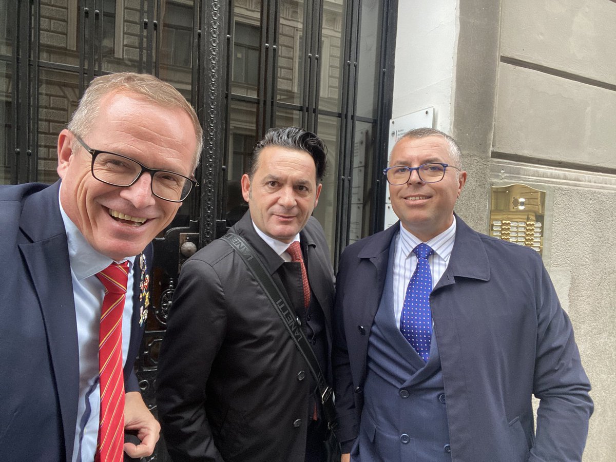 GunterFehlinger's tweet photo. I am honored to participate in #SMKA delegation to Kosovo 🇽🇰 Embassy in Vienna https://t.co/ESsUkmqGYg