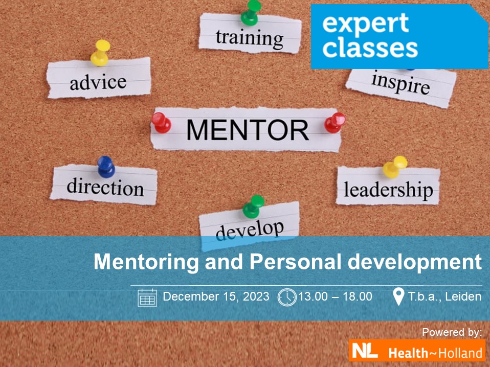 Young life sciences entrepreneurs, join this FREE Expert Class about Mentoring and Personal development on December 15! With a.o. Pedro Tetteroo, experienced manager and coach who would like to share his experience. More info dutchlifesciences.com/news/article/1…
