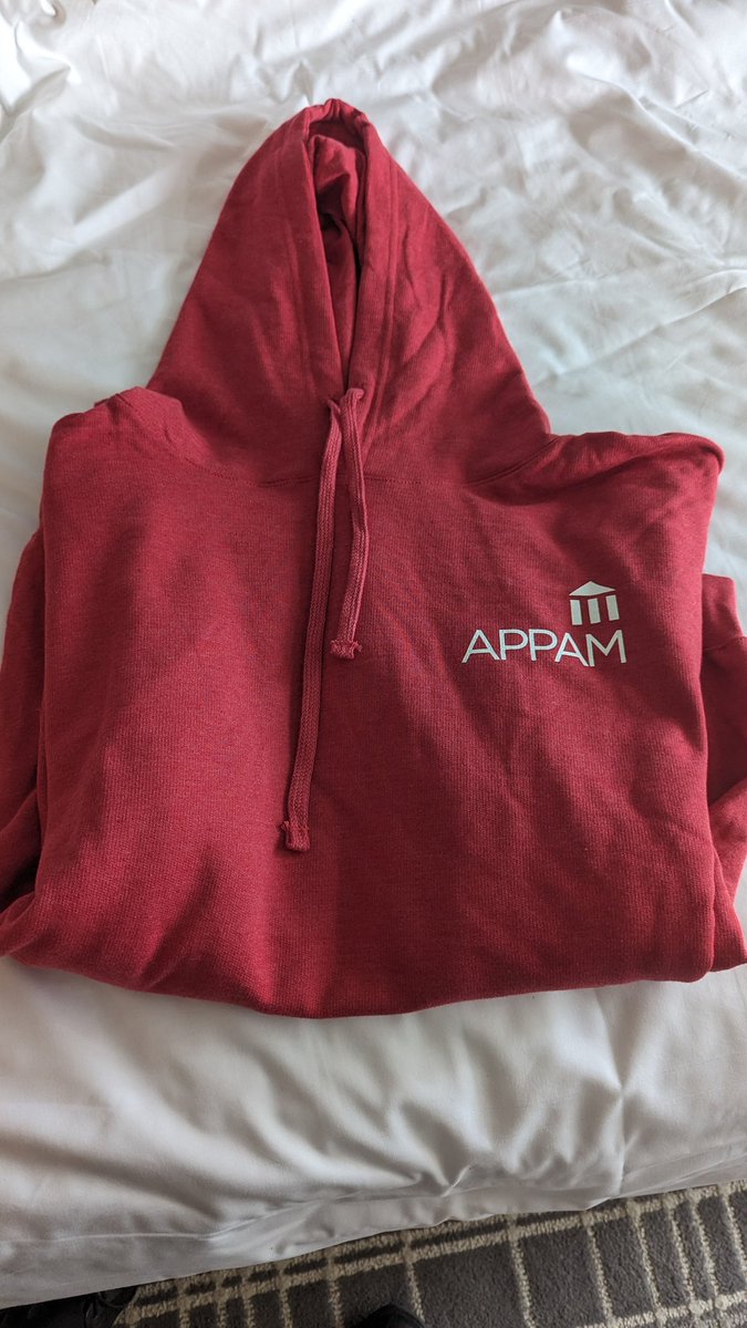 LauriLuosta's tweet image. Going to conferences may feel like hard work, but don&apos;t forget to keep your eyes on the price! 

Not to brag, but I won the most coveted swag item at #APPAM2023