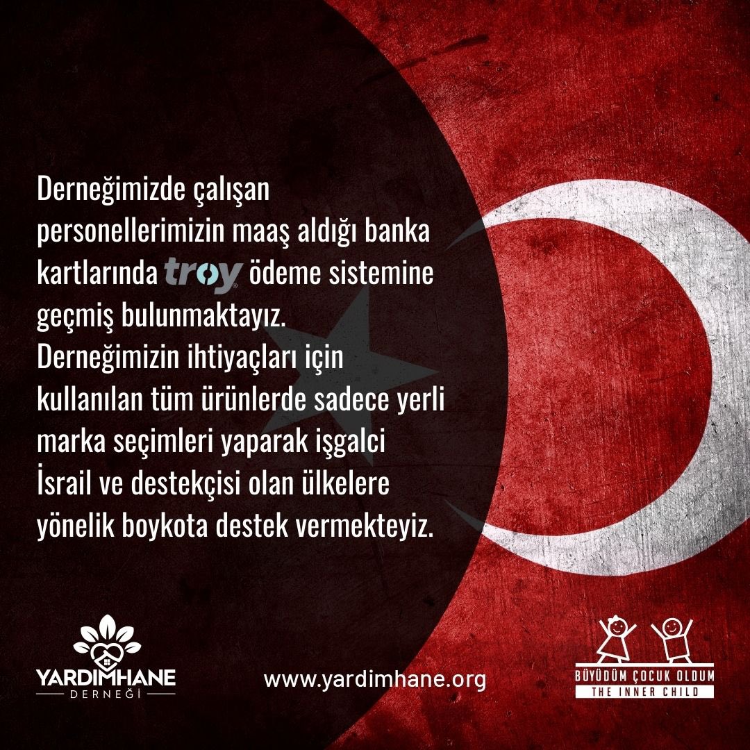 Derneğimizde çalışan personellerimizin maaş aldığı banka kartlarında Troy ödeme sistemine geçmiş bulunmaktayız. 

#derneklertroykartageçiyor
#boykotadevam