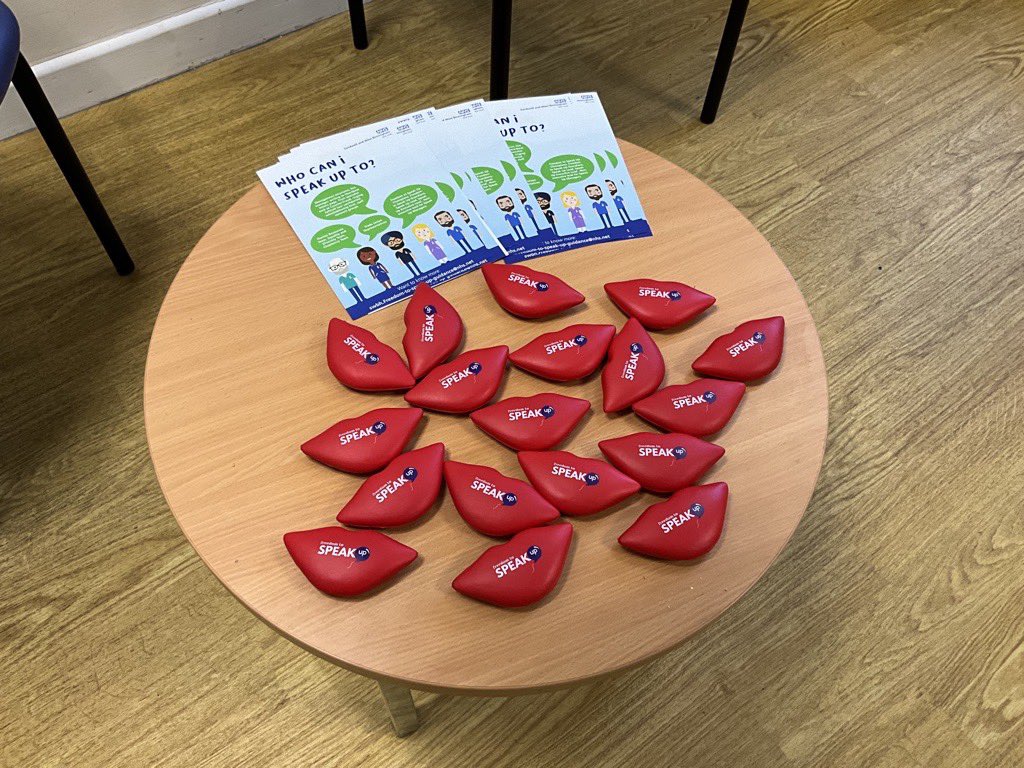 Speak up month may have ended but here at @SWBHnhs we are keeping the engagement going. The stress lips are a hit with colleagues! #freedomtospeakup #normalsingcallingitout #normalsingcallingitin #radicalcandour @NHSBeeky @DinahMcL @MeaganFernsNHS @FriezaMahmood