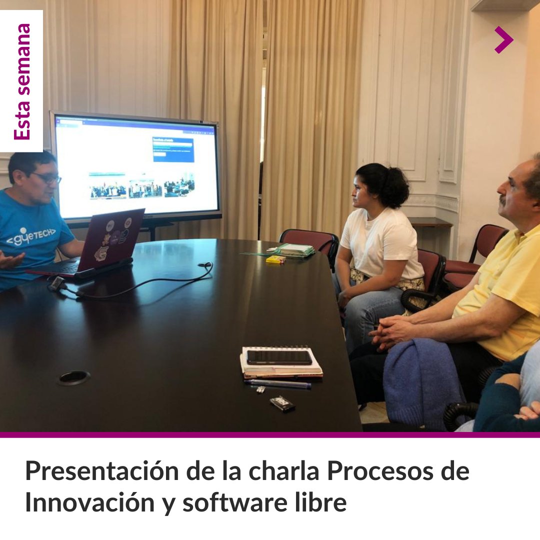 📌 El Laboratorio de Experimentación Tecnológica de la UNR recibió a Iván Terceros, referente de OPENLAB Ecuador (<a href="/OpenlabEc/">OpenlabEC</a>), quien dio una charla abierta sobre Procesos de innovación y software libre, compartiendo su experiencia sobre hacklabs y laboratorios de innovación.