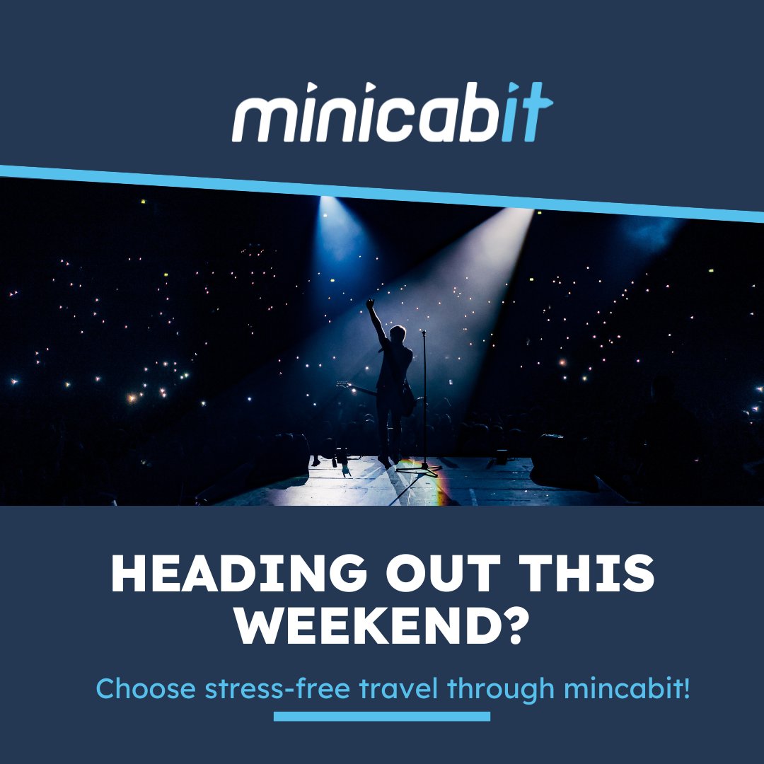 Ready for the weekend? 🍸🎶 Wherever you're headed, get there with @minicabit. No fuss, just smooth travels. Book your cab and enjoy the ride! 🚖 #HeadingOut #WeekendPlans #minicabit #TravelEasy #CityNights Book now: minicabit.com/taxi-booking-a…