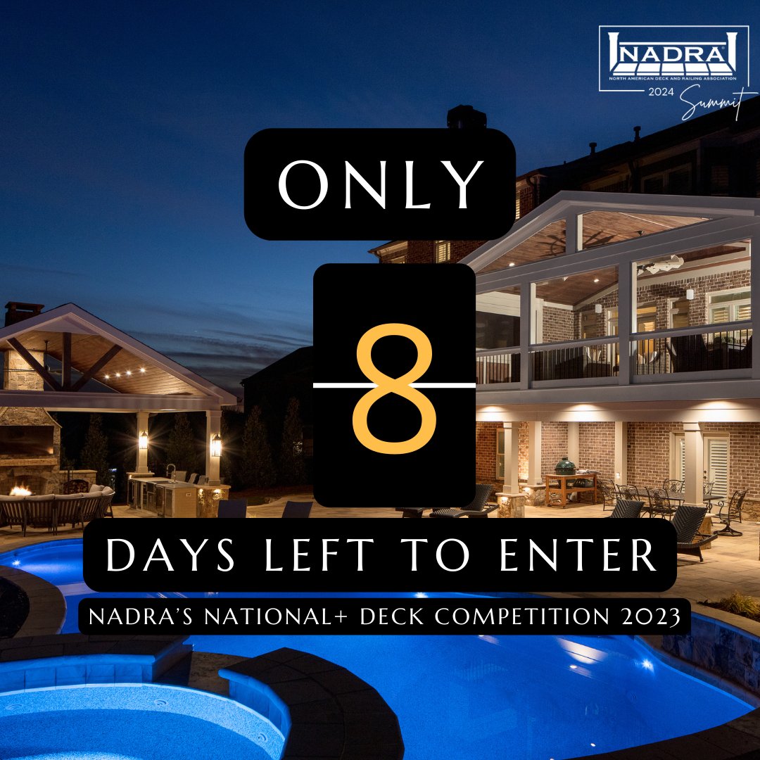 8 days left to submit your entry for NADRA'S National+ Deck Competition 2023.