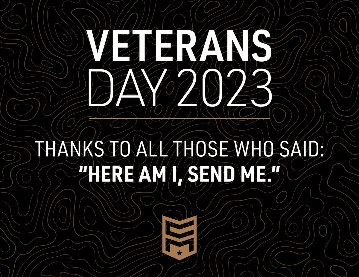 Thank you to all those who said “Here am I, send me.” Charlie Mike! Happy Veterans Day! #VeteransDay #VeteransDay2023