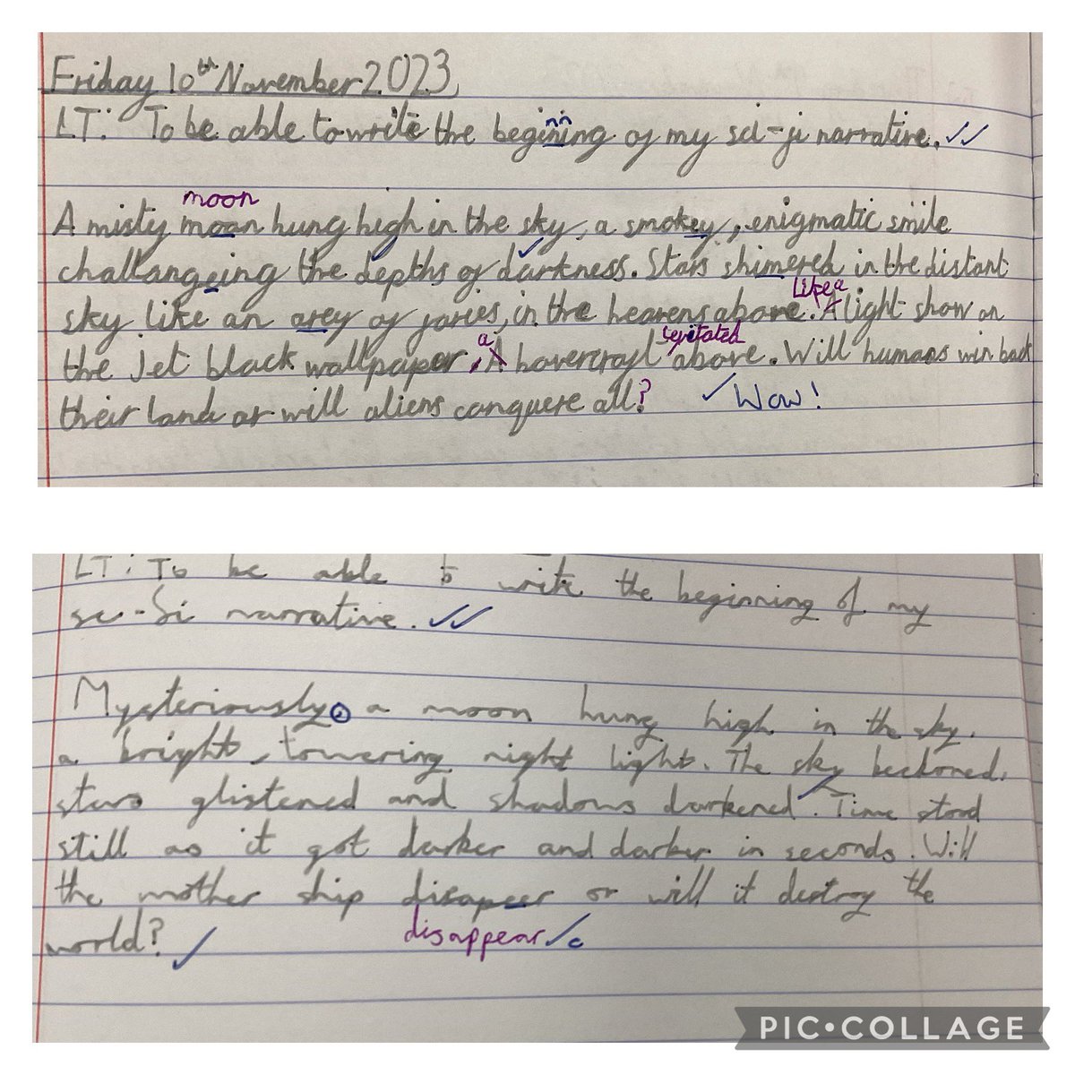 ManorFarmSchool's tweet photo. WOW - Year 6 have completely blown us away with their sic-fi narrative openings today! We cannot wait to see how the rest of the story unfolds! #scifi #narrative #year6 #storyopening https://t.co/YWpVMPPFub