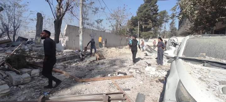 HevalZenar's tweet photo. #URGENT
Turkish occupier aircraft brutally bombed the city of Manbij in northeastern Syria, civilians are being targeted randomly, hospitals, schools, & and villages, which indicate that there are many civilian casualties, because the Turkish facist bombings #TurkeyFascistState https://t.co/bTn1NNGaHJ