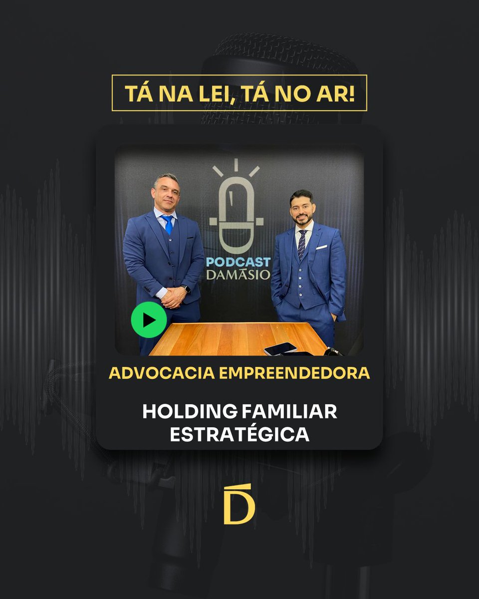 Mais um episódio de #Advocacia #Empreendedora no ar! Participe da conversa com o advogado Eduardo Campadeli e o professor Leandro Leão sobre #Holding #Familiar Estratégica.

Já disponível no Youtube e Spotify.

Confira aqui: mla.bs/a1cb2c45

#podcast #podcastdamasio #noar