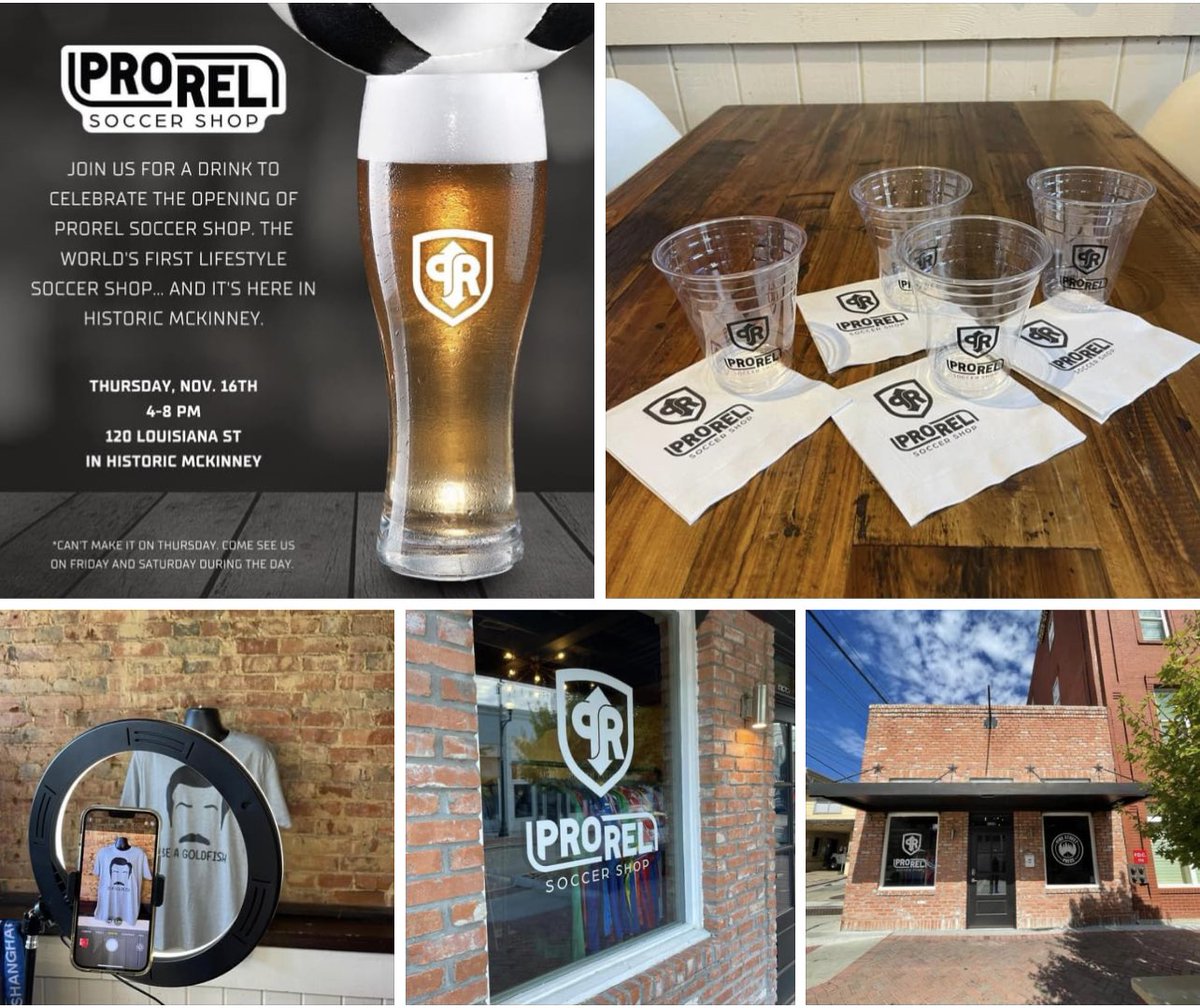 Inviting all of our friends in DFW Soccer Community to come out next Thursday for Grand Opening of new Lifestyle Soccer Shop. We’ll have food &amp; drinks plus NCAA Playoff Soccer &amp; US Nats on the TVs. Come hang with cool soccer fans, watch some footy &amp; support local soccer!🍻🤝⚽️📺