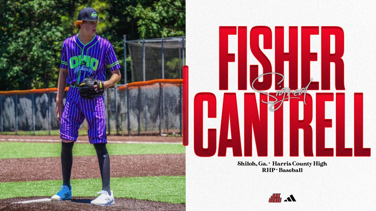 Another Georgia product joins Jax State as Fisher Cantrell (<a href="/fisher_cantrell/">Fisher Cantrell</a>) comes across the state line! Ranked as the 48th-best prospect in the Peach State!

Shiloh, Ga. ➡️Jacksonville, Ala. #CTE
