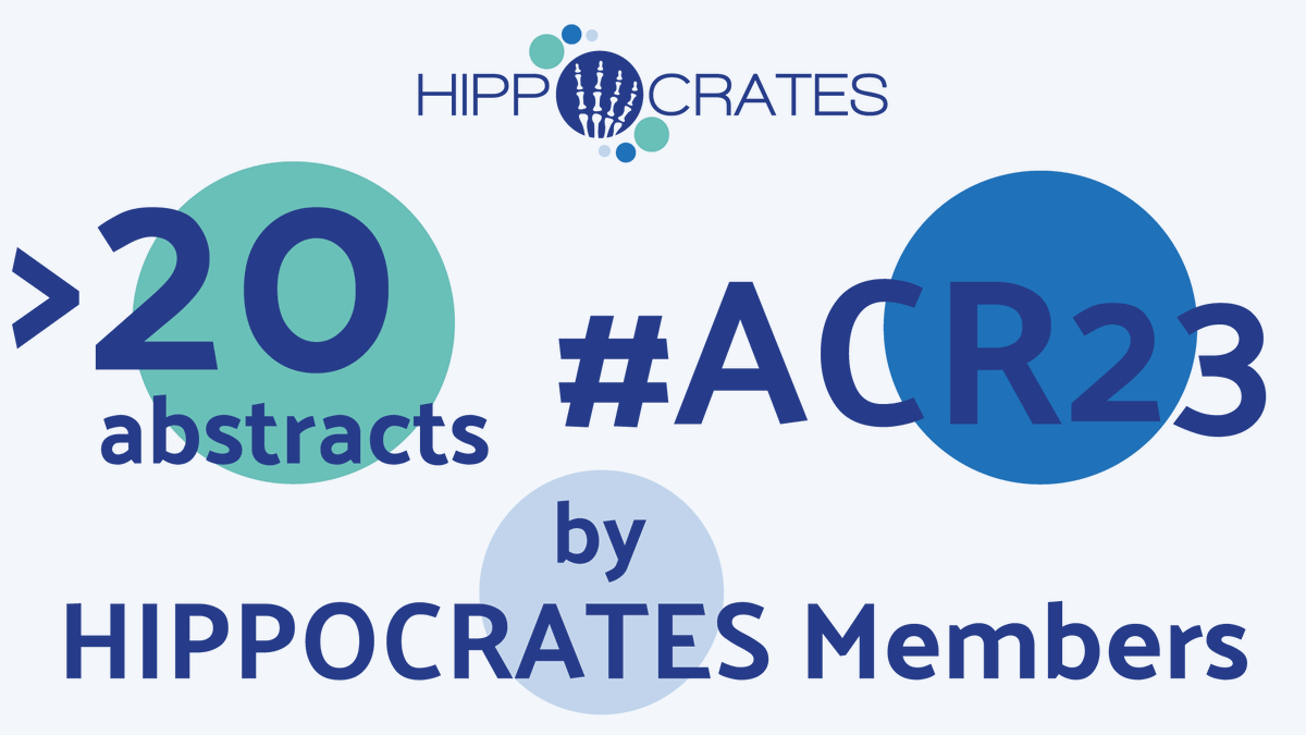 Hippocrates_IMI's tweet photo. Very proud that #HIPPOCRATES_IMI members contribute with more than 20 abstracts to #ACR23. We wish everyone a successful conference!
#rheumatology #research #psoriaticarthritis https://t.co/DT7I7abOf5