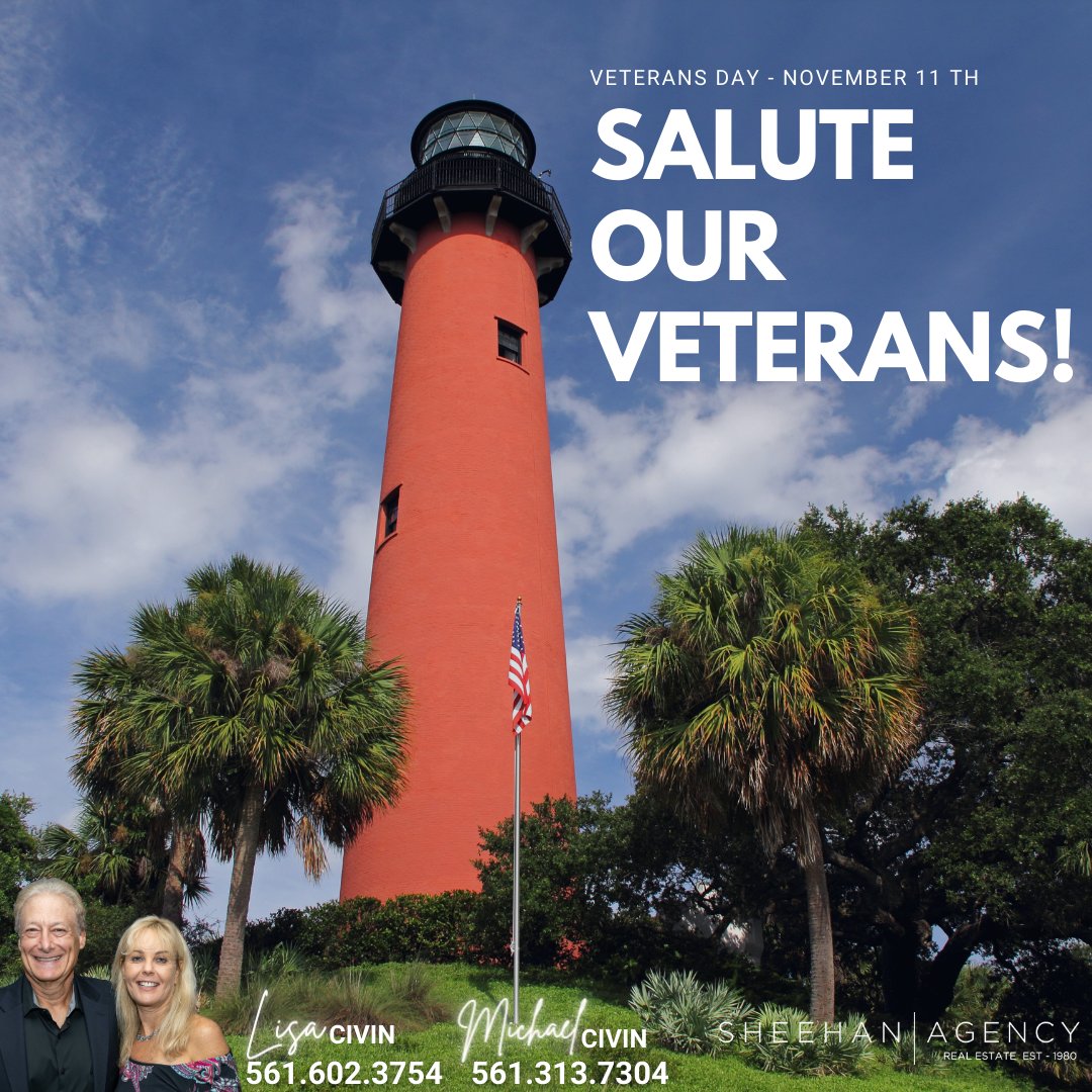 Thank you to all the past, present, and future members of the military for your selfless service to our country!
We Salute Your Bravery! 🇺🇸

#veteransday #veterans #bravery #salute
#sheehanagency #realty
#brokerage #realestate
#jupiterrealestate
#southfloridarealestate