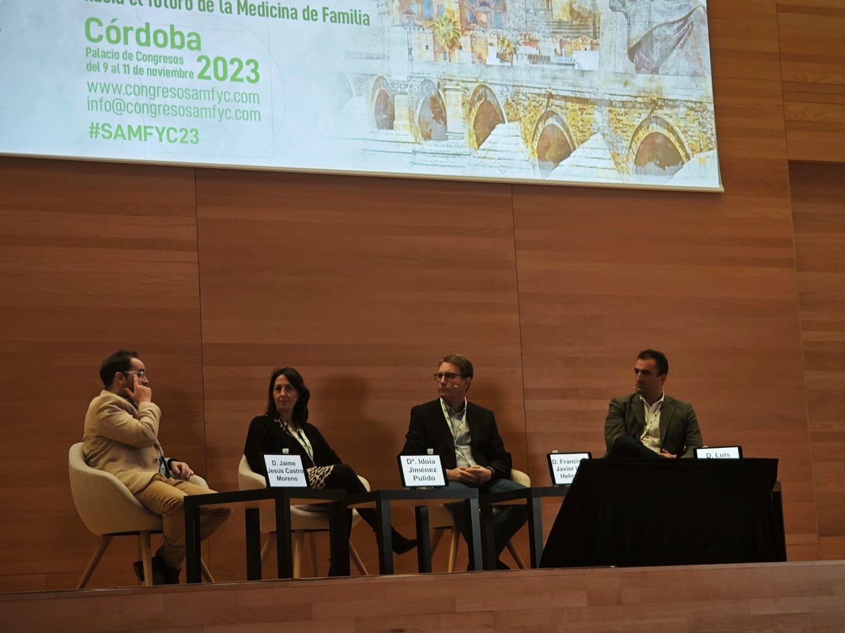 Por fin es viernes... y #samfyc2023 
💙Mesa: nuevas tecnologías
💙Mesa: plis plas
Seminarios:
💚EscapeRoom Salud Planetaria
💚Actualización en Lactancia Materna para MFyC
💚Actualización en #traumatología para #urgencias y AP. Fase aguda