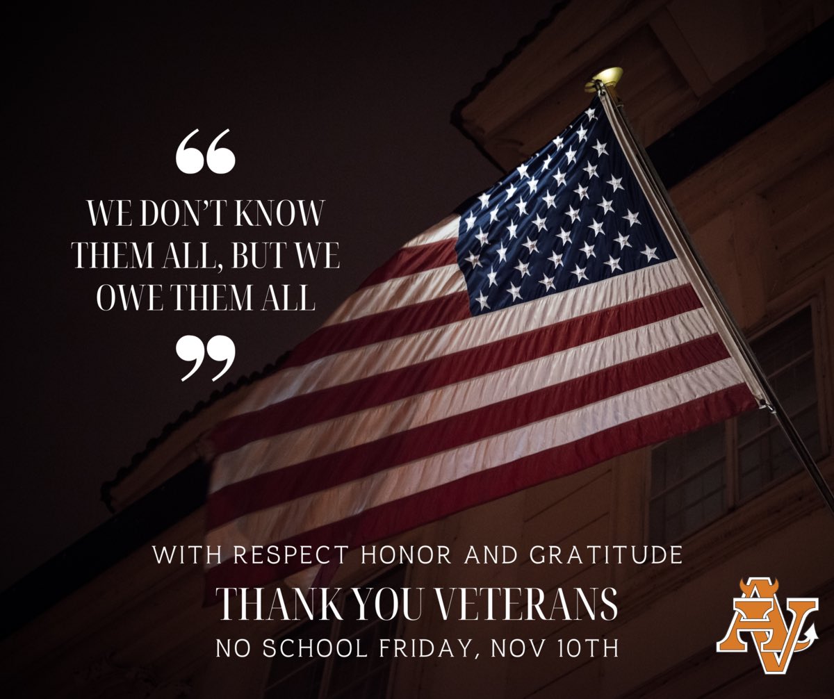 avhs_news's tweet photo. Thank You Veterans 🇺🇸
•
#GoDevils #SunDevilPrideIsContagious https://t.co/tWsuD51wEd