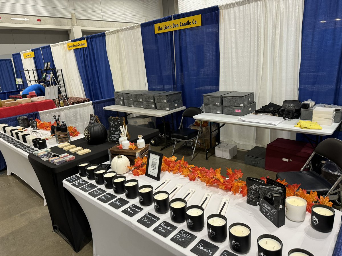 Come see us this weekend at the Ocean City Convention Center in Maryland! At the Home &amp; Condo Show. We have our three NEW SCENTS here! Also available online! Oasis, Eros &amp; Tobacco Vanilla!