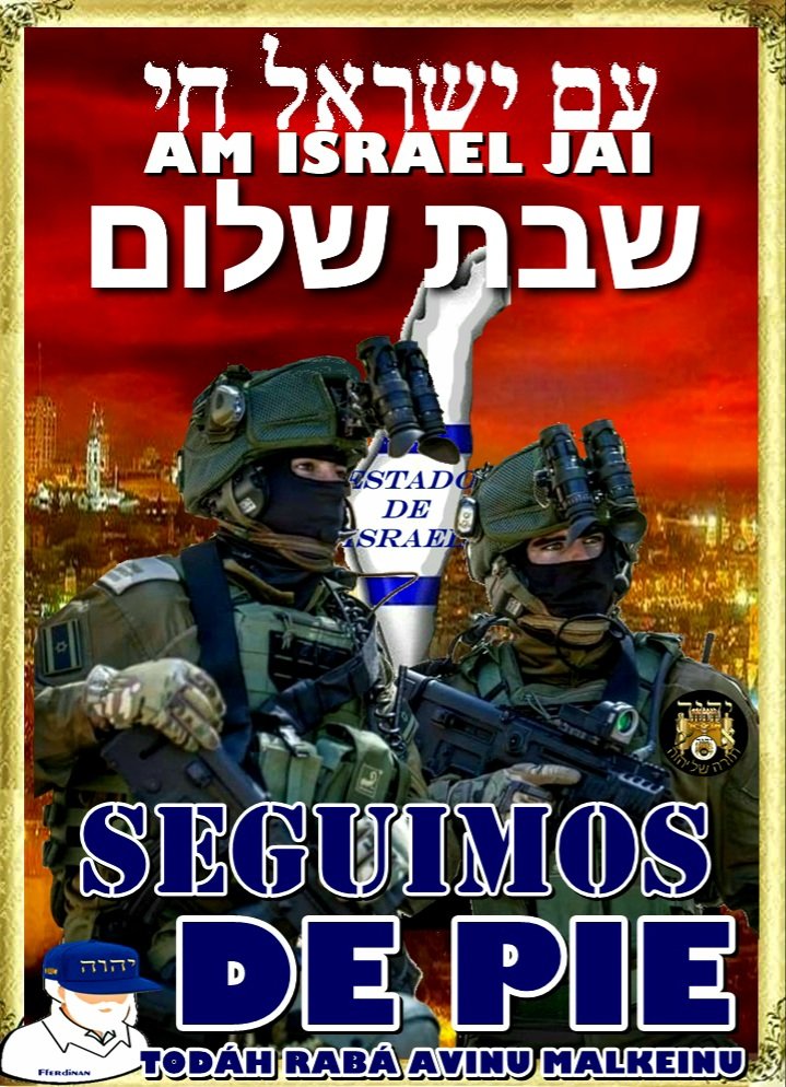 FferdinanRaf's tweet photo. Shabat Shalom U'mevoraj. 
Seguimos de pie. https://t.co/NXhFhAuKI1