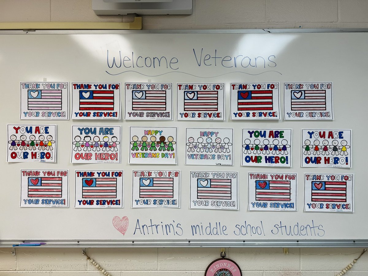 Happy Veterans Day ❤️🤍🩵

What a pleasure it was to host one of our guest speakers in my classroom. The middle school students really enjoyed this experience. We are so thankful for all of those who have served / currently serve our country. 🇺🇸 #WeRBeach