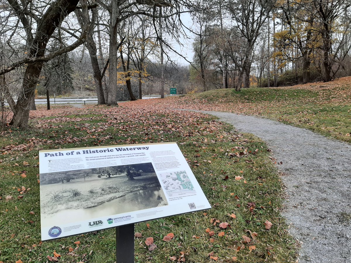 Our updated interpretive signs have been installed! Thank you to volunteer Frank Barksdale for switching these out for us yesterday! Two of the signs are located on the Furnace side of Porter Road across from the Mansion parking lot and one sign is near the circle drive.