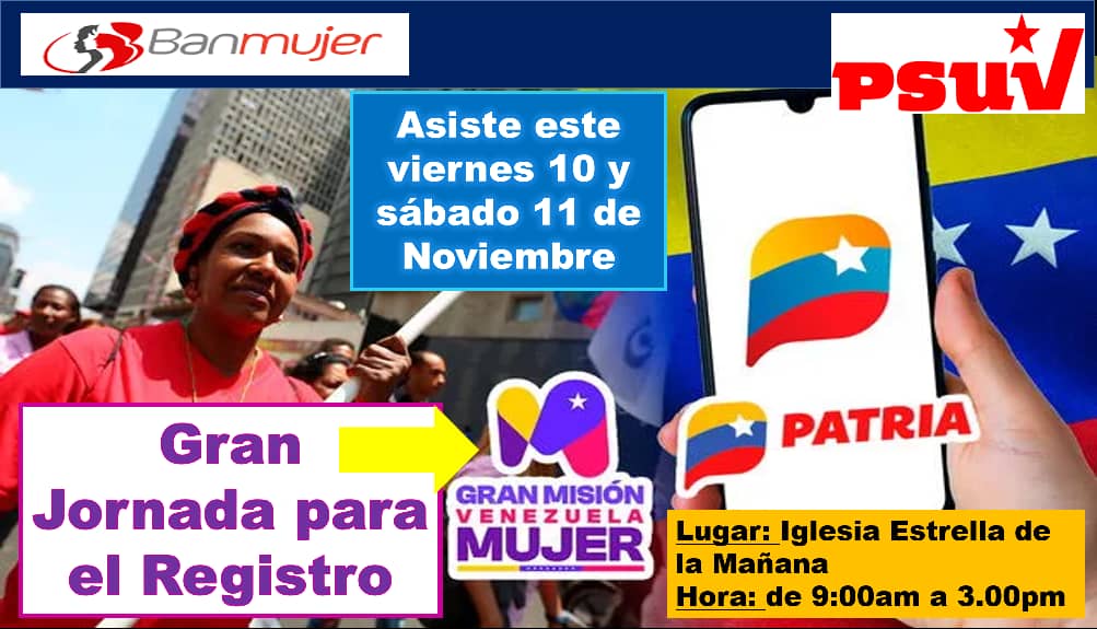 Así comienza nuestra primera jornada de la Misión Venezuela Mujer desde el Municipio Andrés Eloy Blanco. Apostamos a las políticas del Gobierno del presidente  <a href="/NicolasMaduro/">Nicolás Maduro</a> en crear condiciones que dignifiquen a la Mujer Venezolana con sus 5 vértices. #ElEsequiboEsVenezuela