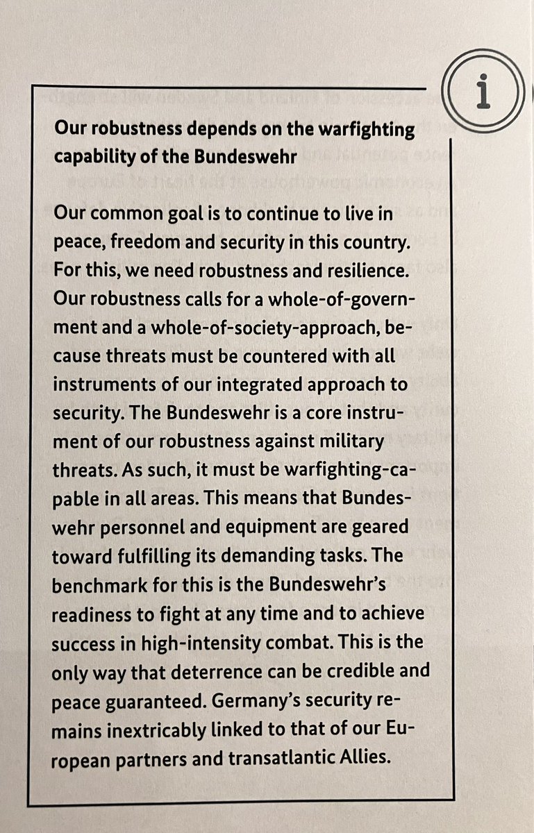 Yesterday Minister Pistorius presented #Germany|s new Defence Policy Guidelines which highlight the need for the armed forces to be  #warfighting capable. Our allies will no doubt welcome this statement indicating realism &amp; a new seriousness to live up to our commitments to #NATO