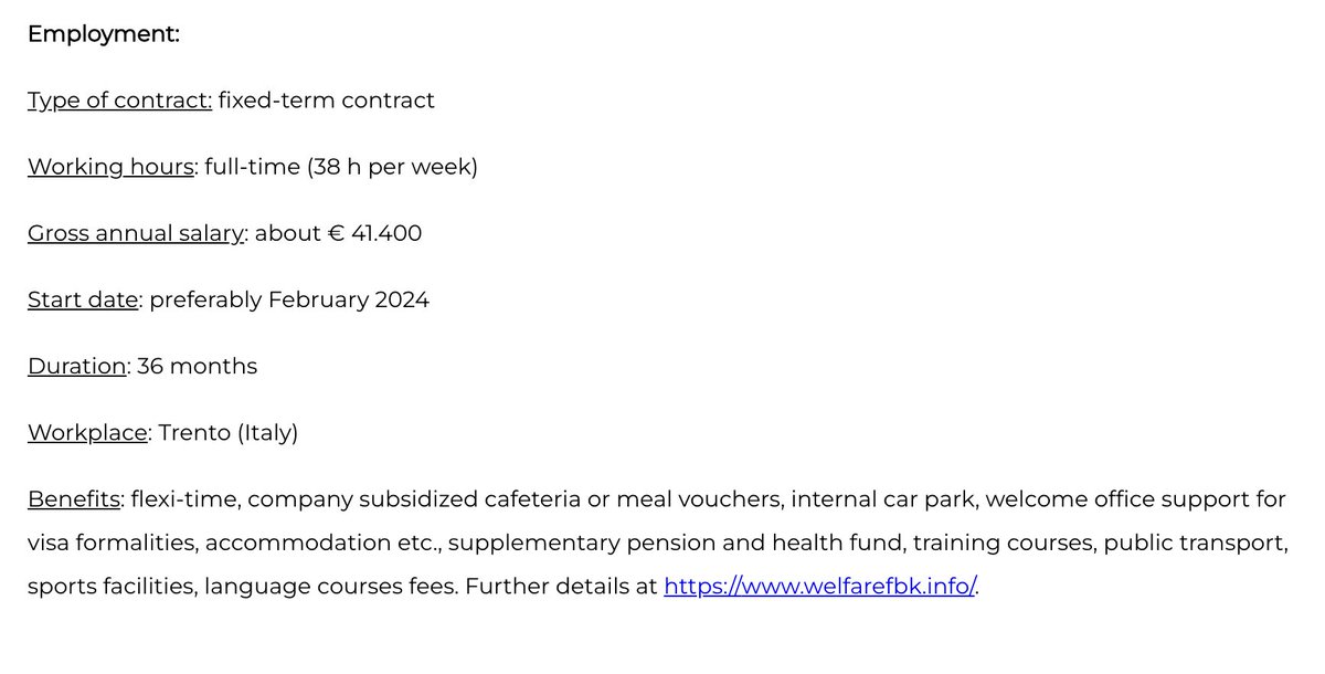 Mirco Tonin (@mircotonin) on Twitter photo Please, RT - New #Job Ad: Researcher in the field of public policies #impact evaluation at the Institute for the Evaluation of Public Policies in Trento, Italy <a href="/FbkIrvapp/">FBK-IRVAPP</a> <a href="/FBK_research/">Fondazione Bruno Kessler - FBK</a> deadline: 30 Nov LINK: jobs.fbk.eu/Annunci/Jobs_A… Please, RT - New #Job Ad: Researcher in the field of public policies #impact evaluation at the Institute for the Evaluation of Public Policies in Trento, Italy <a href="/FbkIrvapp/">FBK-IRVAPP</a> <a href="/FBK_research/">Fondazione Bruno Kessler - FBK</a> deadline: 30 Nov LINK: jobs.fbk.eu/Annunci/Jobs_A…