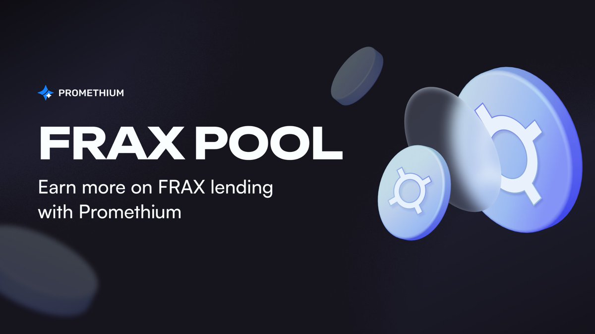 promethiumpro's tweet image. ⚡️ We've added a $FRAX 🦇 liquidity pool from @fraxfinance on the #Arbitrum network.

It's time to boost your LPs with the new Pool on #Promethium. Enjoy boosted Yields and Juicy APR!

👇 Join our beta:

beta.promethium.finance