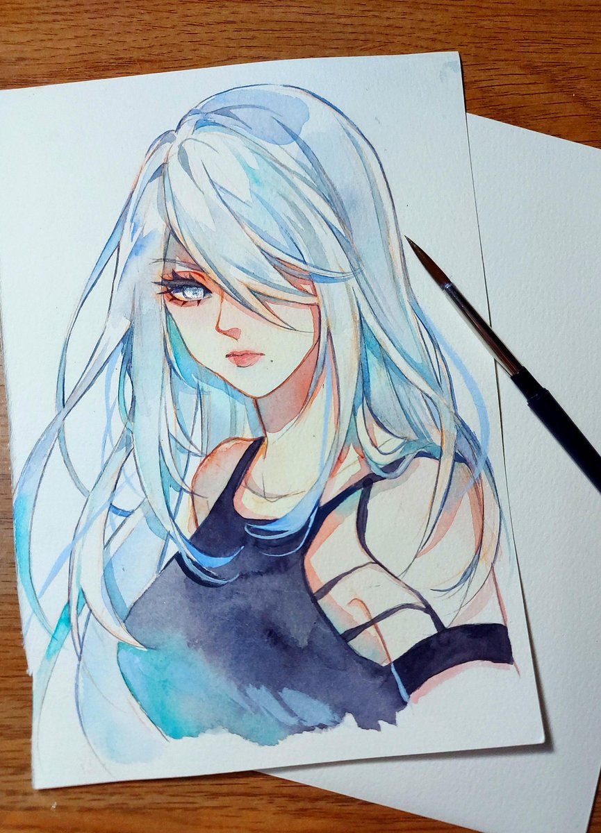 My old art of A2 I found in my folder ;w;  #ニーア #ニーア