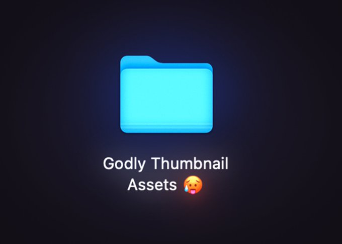 I made the Best Thumbnail Assets Folder 😈 (V.2) 📩 Sending the link to everyone who Likes, Retweets, and comments 'i need this' (Must be following me 🤝)