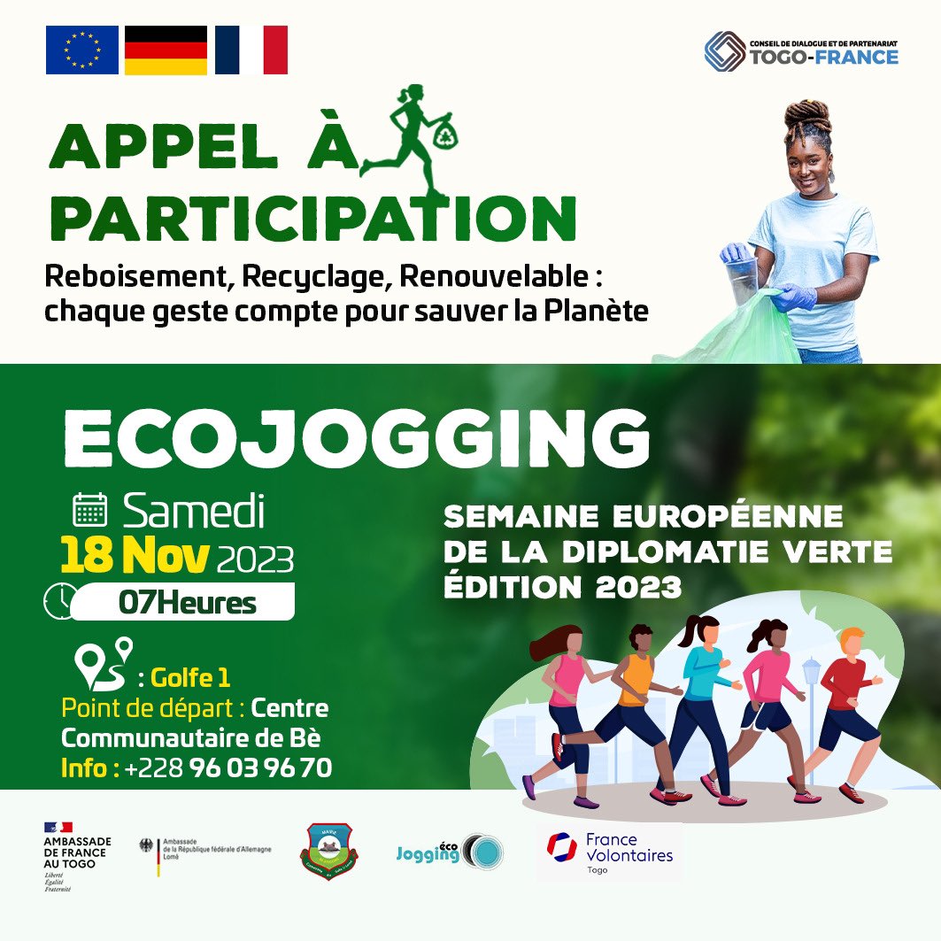 CdpTogoFrance's tweet image. Cette initiative, portée par le Conseil de Dialogue et de Partenariat Togo-France, en collaboration avec la Délégation de l'Union Européenne, les Ambassades de France et d'Allemagne au Togo, vise à renforcer les liens entre les citoyens togolais et européens.