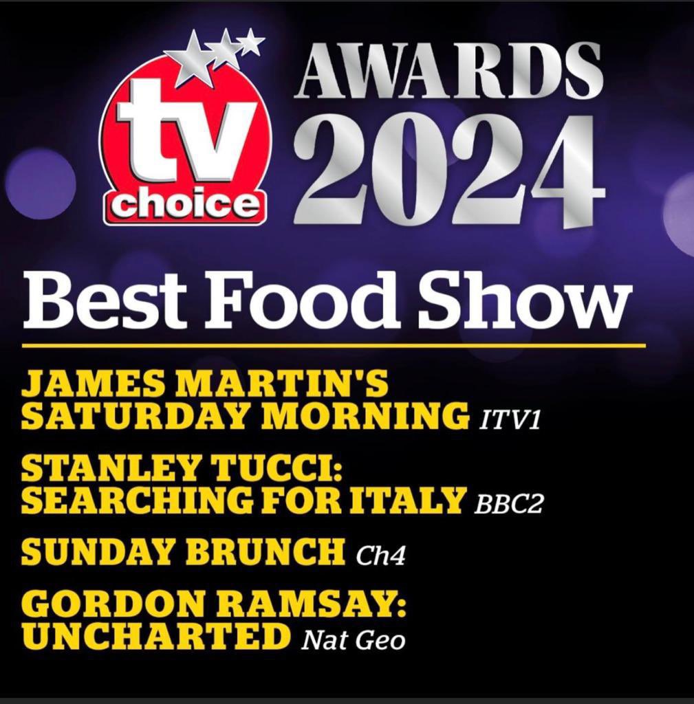 To all the viewers of all the shows on the shortlist for Best Food Show...if you can spend a few minutes to kindly vote we would be so grateful...so chuffed we are on the list! 👉 tvchoicemagazine.co.uk/awards/on-the-…