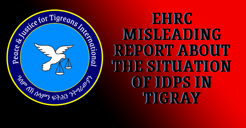 tigraionline's tweet photo. It is well known to international donors &amp; human rights organizations that the IDPs in #Tigray are still suffering due to the failure of the Federal government to fulfill its mandate of returning them to their homes which are still occupied by #Eritrean &amp; #Amhara forces. By PJTI