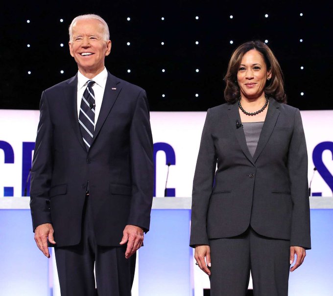 I'm voting to re-elect Joe Biden and Kamala Harris in 2024. Drop a 💙 if you are too.