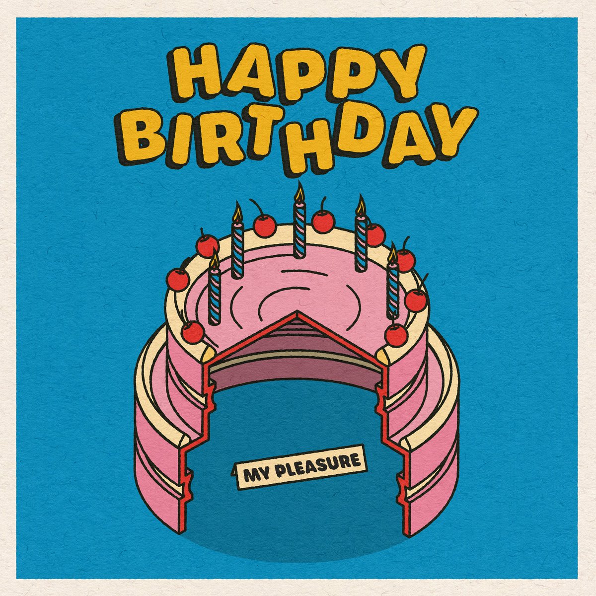 Out today! A new birthday song. What do you get someone who's got everything?

Stream: artists.landr.com/064837108131
Bandcamp: mypleasure.bandcamp.com/track/happy-bi…

Mixed &amp; mastered by Jonny Hooker at <a href="/youngthugsrecs/">Young Thugs</a> 
Artwork by Joseph Cox at <a href="/formshopstudio/">Form Shop & Studio</a>