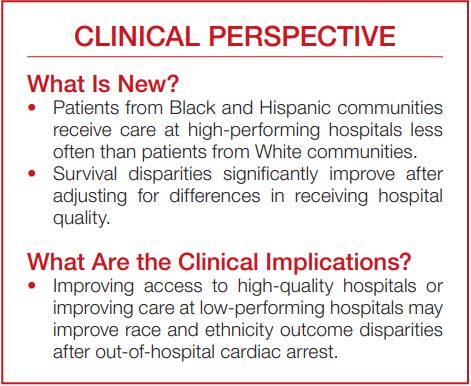 Study from Texas highlights racial and ethnic disparities in out-of-hospital cardiac arrest outcomes. Black and Hispanic communities have lower access to high-performing hospitals, impacting survival rates. #AHAJournals @DraCoquiMD @UTHealthEM ahajrnls.org/3QU6jWL